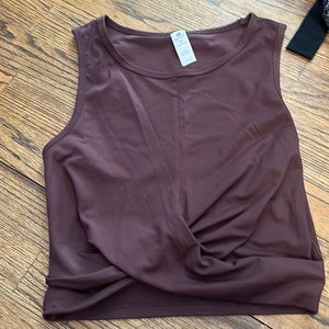 Cropped athletic top